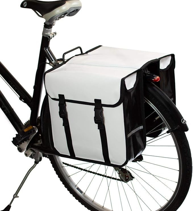 BikyBag Classic CW - Waterproof Bike Double Bag, Bicycle Panniers for Rear Rack