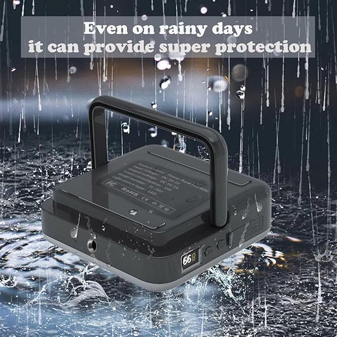 Camping Lantern, 100LED with 4 Brightness, Up to 1000LM, Rechargeable for 120hrs, Power Bank, IPX4 Waterproof, Small & Light, Emergency Light for Blackout, Hurricane, Hiking,Power Outages