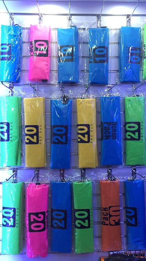 Outdoor Dry Sack/Floating Waterproof Bag 2L/3L/5L/10L/15L/20L/30L for Boating, Kayaking, Hiking, Snowboarding, Camping, Rafting, Fishing and Backpacking (Green, 30L)