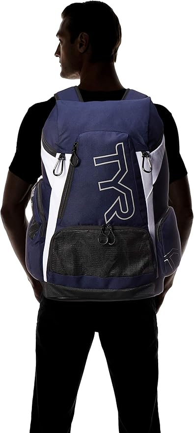 TYR Alliance Backpack, White/Navy, 45 Liter