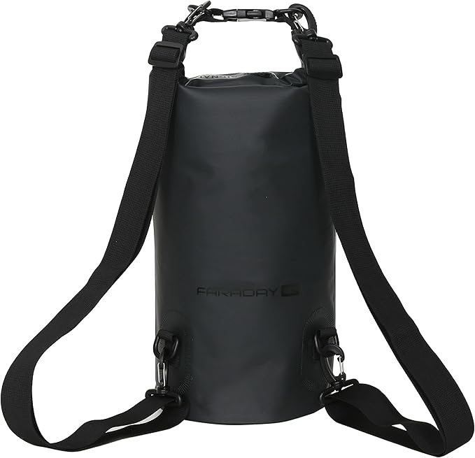 Waterproof Faraday Dry Bag - 10L Sling Pack - Fast, Easy Access for Device Shielding - Protect Data and Devices from Hacking, Tracking, EMP…