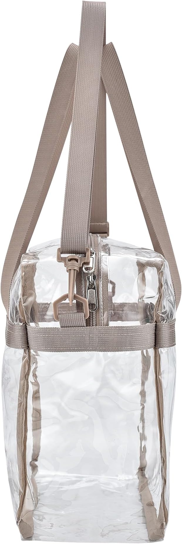 USPECLARE Clear Tote Stadium Approved, Security Travel & Gym Clear Bag for Work Sports Games Concerts