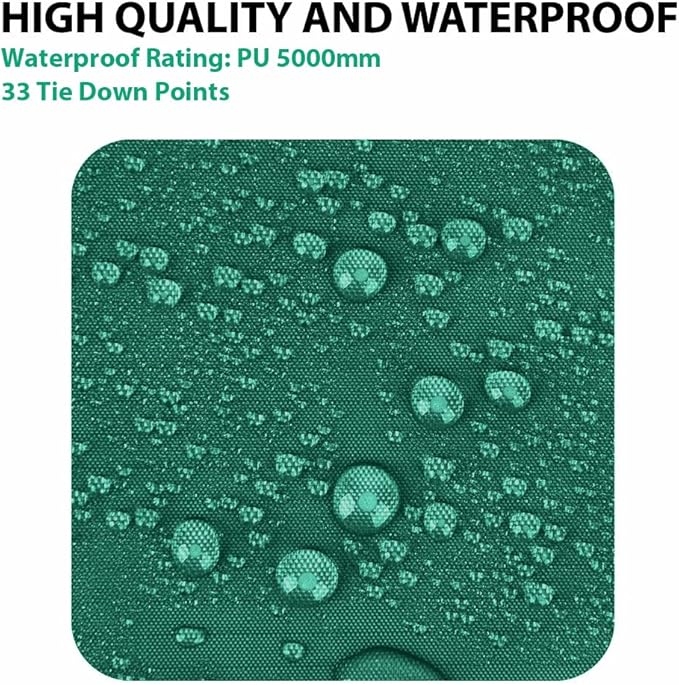 Gold Armour Rainfly Tarp Hammock, Premium 14.7ft/12ft/10ft/8ft Rain Fly Cover, Waterproof Ultralight Camping Shelter Canopy, Survival Equipment Gear Camping Tent Accessories (Green 10ft x 10ft)