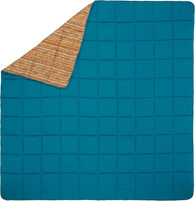 Kelty Biggie Blanket, 2 Person Large Insulated Camping Indoor Outdoor Travel Blanket and Ground Picnic Covering, Updated for 2022