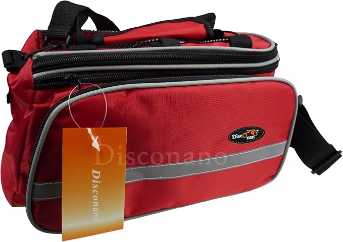Disconano® Waterproof Multi Function Excursion Cycling Bicycle Bike Rear Seat Trunk Bag Carrying Luggage Package Rack Panniers with Rainproof Cover