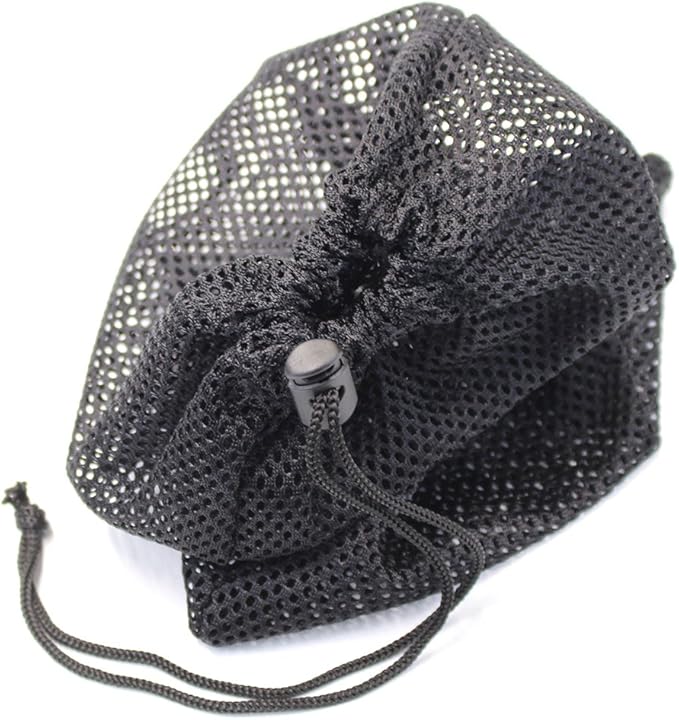 4 PCS Multi Purpose Nylon Mesh Drawstring Storage Ditty Bags for Travel & Outdoor Activity