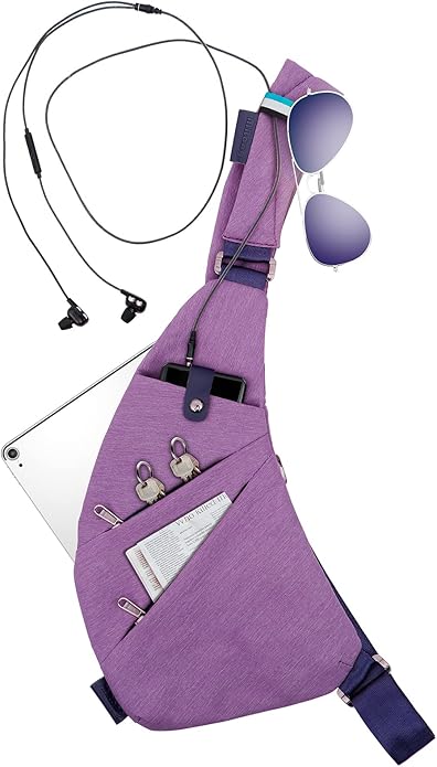 Sling Crossbody Bags Trendy Travel Anti Theft Safe Purse Bags for Women Men Waterproof