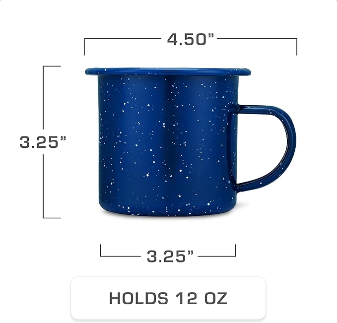 Enamel Percolator Mug Set by COLETTI