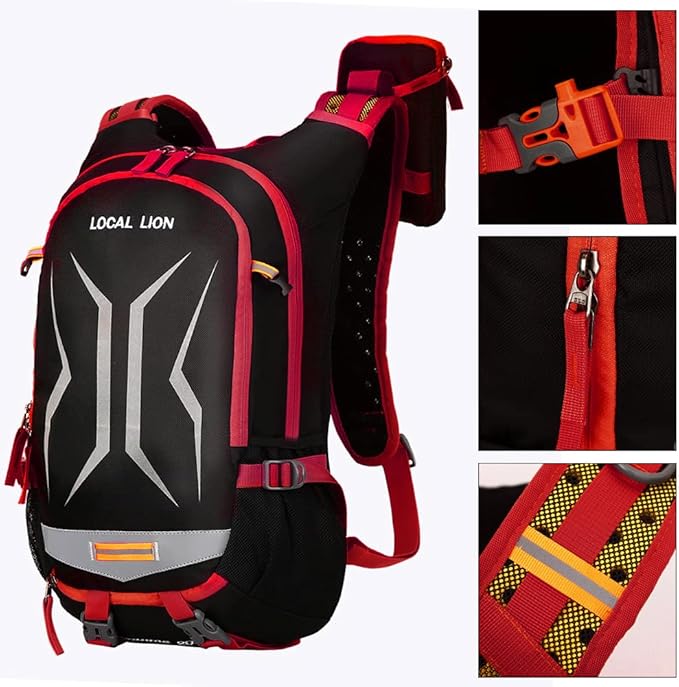 LOCALLION Cycling Backpack Biking Daypack for Outdoor Sports Running Breathable Hydration Pack Men Women 18L