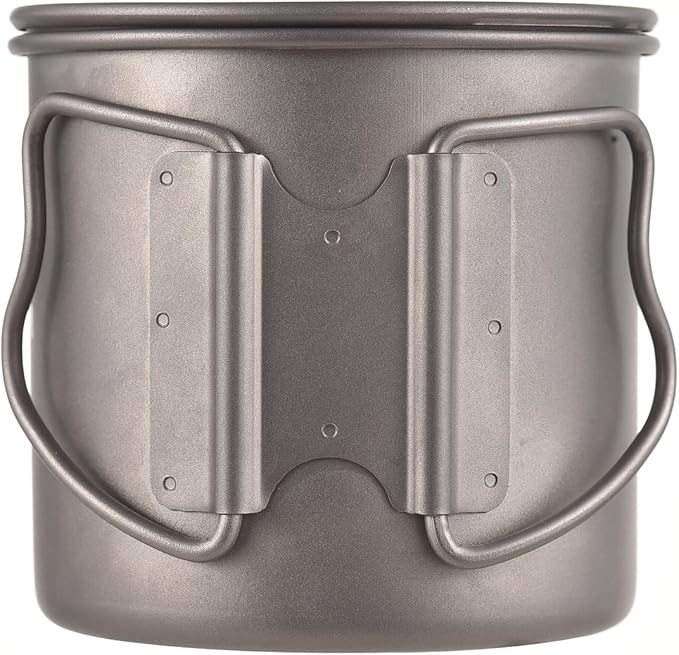 Lixada Camping Kettle Titanium Coffee Pot With Removable Spout