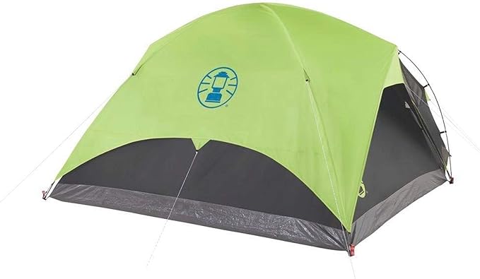 Coleman Carlsbad Dark Room Tent with Screened Porch, 4/6 Person Tent Blocks 90% of Sunlight to Keep Inside Cool, Weatherproof Shelter with Easy Setup, Made of PFAS-Free Materials