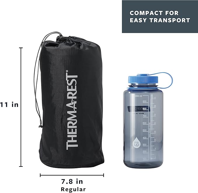 Therm-a-Rest Trail Scout Self-Inflating Camping and Backpacking Sleeping Pad, Small - 47 x 20 Inches, Winglock Valve, Deep Forest