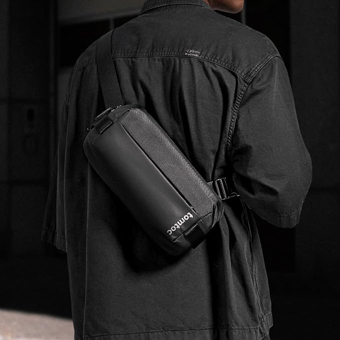 tomtoc Compact EDC Sling Bag, Chest Shoulder Crossbody Sling Daypack for Men Women, Water-resistant Lightweight Everyday Carry Casual Pack for Nintendo Switch 2, Tactical, Travel, Work, Gym, Sport