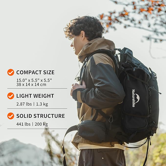 Naturehike YL01 Snap Camping Chair, 1 Second Setup Frame, 441lb Capacity, Portable Backpacking Chair with Storage Bag, Lightweight & Compact Folding Camp Chair for Backpacking Camping Fishing