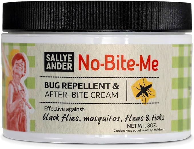 SALLYEANDER No Bite Me All-Natural Bug & Insect Repellent - Anti Itch Cream - 8 oz - Safe for Kids and Infants - Repels Mosquitoes, Black Flies, Fleas, and Ticks