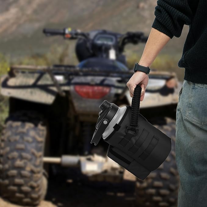 Water Bottle Holder Bag with Molle Strap - Water Bottle Carrier Pouch for Walking, Gym, Camping, Fishing, Hunting 32oz, 64oz, 128oz One Gallon Tactical Carrier Holder