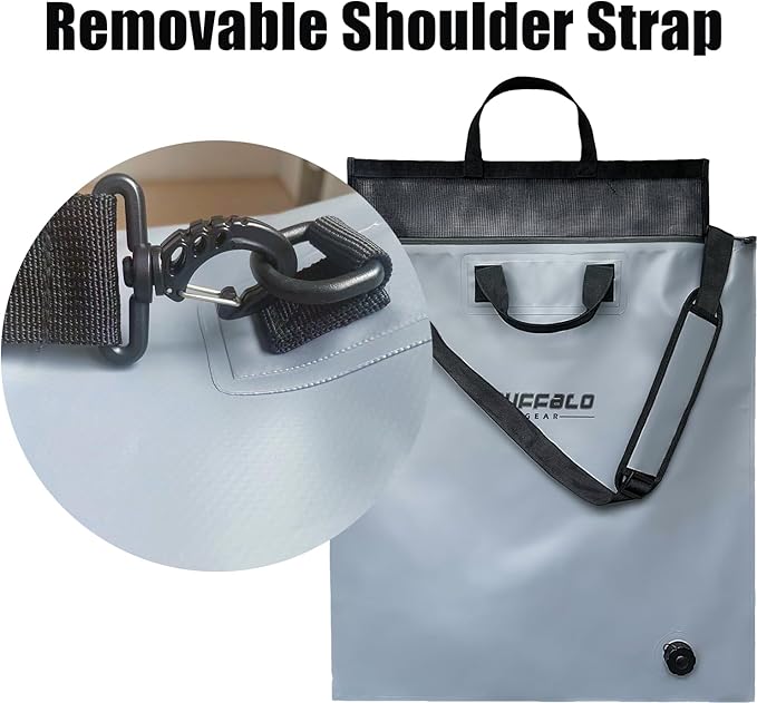 Buffalo Gear Fish Bag with Airtight Waterproof Zipper