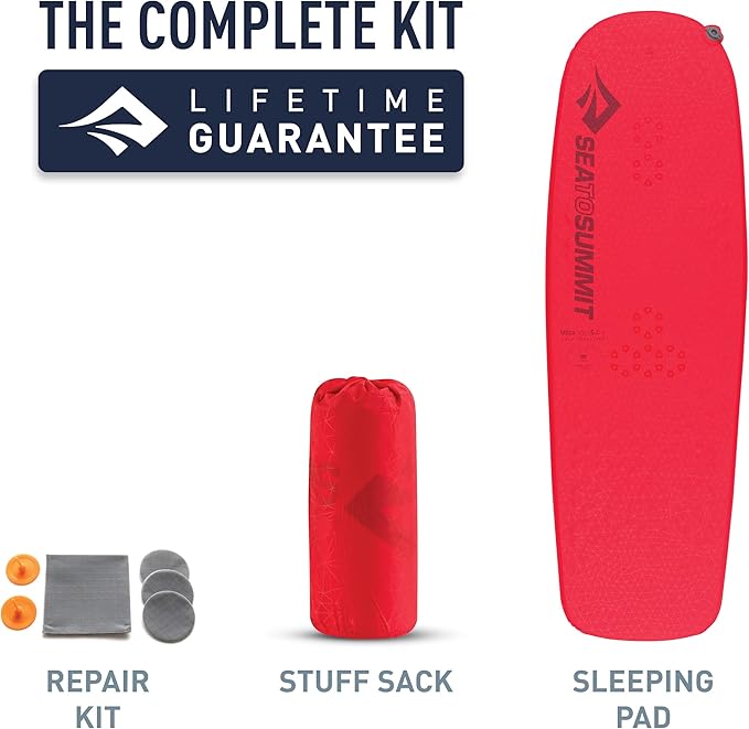 Sea to Summit Ultralight Self-Inflating Foam Sleeping Pad for Backpacking and Camping, Women's Regular (67 x 21 x 1 inches)