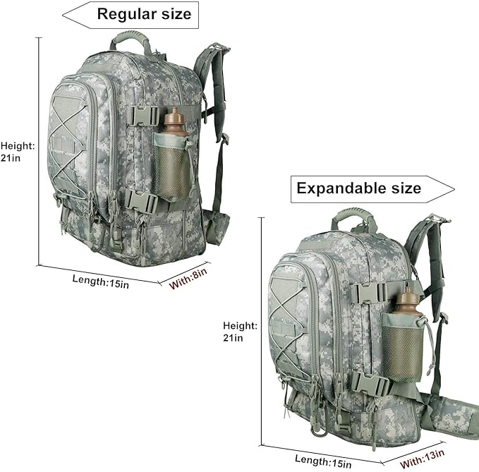 Tactical Backpack Military Army Daypack - Assault Pack for Men Molle Backpacks Bug Out Bag 3 Day Pack for Hiking