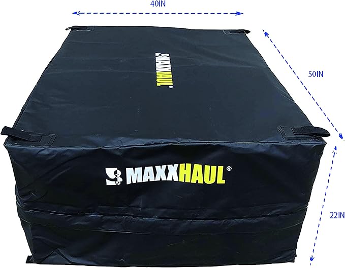 MaxxHaul 50130 Cargo Truck Bag - Heavy Duty and Water Resistant for Pick Up Truck or SUV's - 50" x 40" x 22" Black