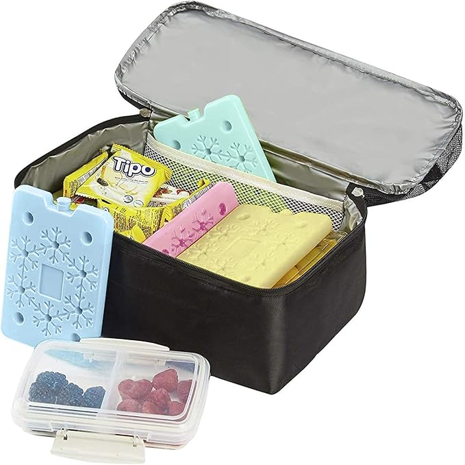 BLUE ELE Macaron-Colored Ice Pack for Lunch Box and Cooler, BPA Free, Reusable and Long Lasting, Slim and Lightweight Design, Set of 4, Fun & Colorful, BE01 Macaron-Colored