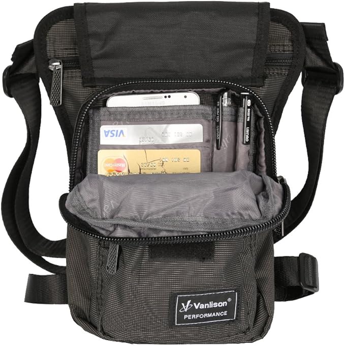 Waterproof Airsoft Tactical Drop Leg Pouch Bag Panel Motorcycle Bag