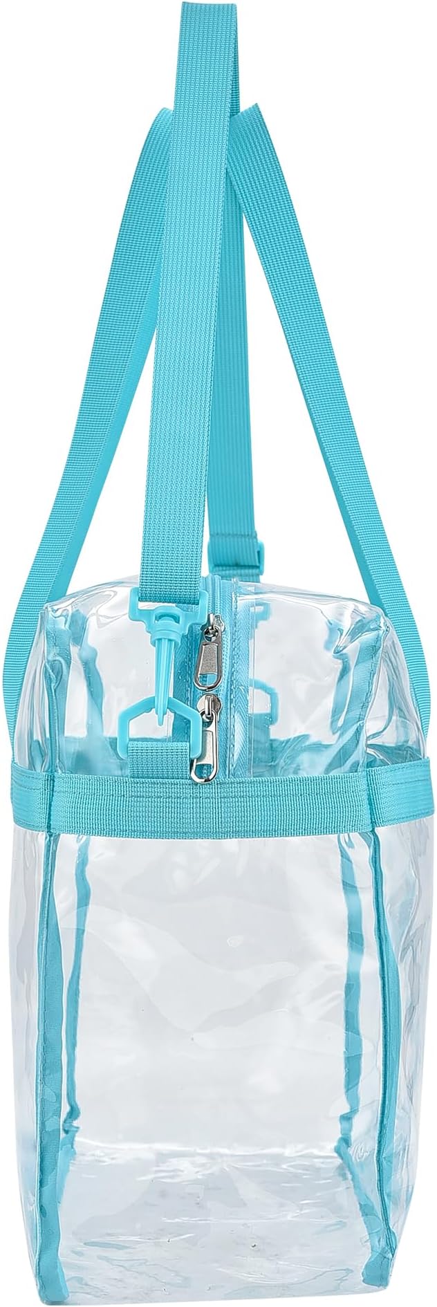 USPECLARE Clear Tote Stadium Approved, Security Travel & Gym Clear Bag for Work Sports Games Concerts