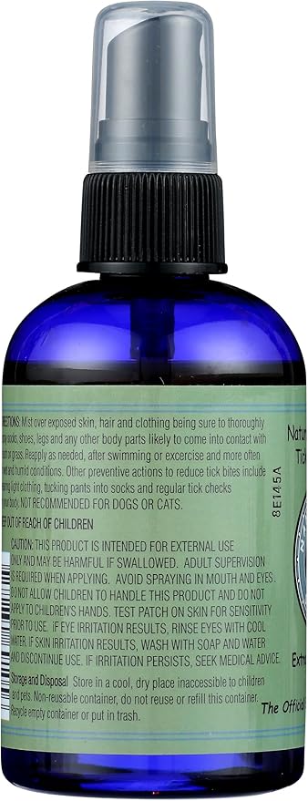 Nantucket Spider Extra Strength Tick Repellent Spray 4 oz | Made in USA | Essential Oils Tick Repellent