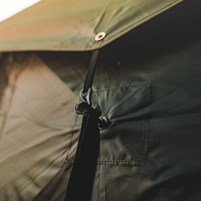 Gazelle T4 Overland Edition GT401GR Pop-Up Portable Camping Hub Tent, Easy Instant Set up in 90 Seconds, Alpine Green/Moss, 4-Person, Family, Overlanding