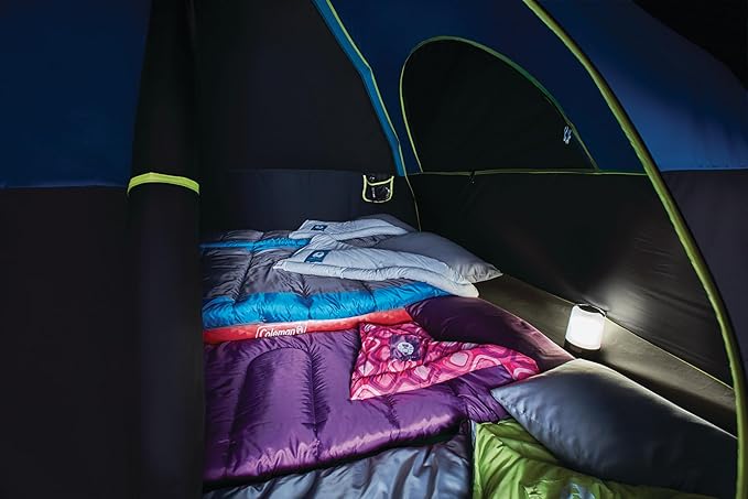 Coleman Carlsbad Dark Room Tent with Screened Porch, 4/6 Person Tent Blocks 90% of Sunlight to Keep Inside Cool, Weatherproof Shelter with Easy Setup, Made of PFAS-Free Materials