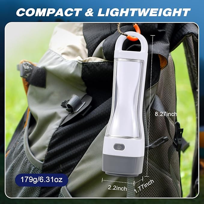 Solar LED Flashlight for Power Outages, Rechargeable Camping Flashlights with High Lumens, 5 Modes, Powerful and Bright Tactical Flash Light for Emergency, Outdoor, Home Use