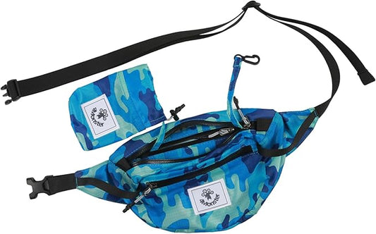 4Monster Hiking Waist Packs Portable,Water Resistant Fanny Bag with Adjustable Strap,Lightweight Crossbody Chest Bag Slim Bag