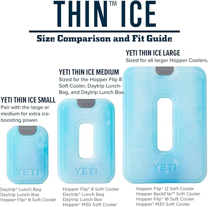 YETI ICE Sheet Refreezable Reusable Cooler Ice Pack