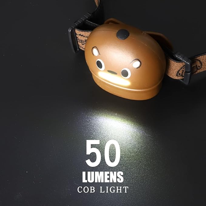 KunHe 4 Pack Kids Headlamp Stocking Stuffers for Kids Christmas Gift for Girls Boys Animals Head Lamp for Camping Running Batteries Included