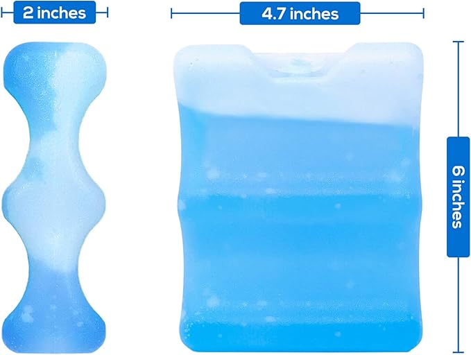 Healthy Packers Long Lasting Can Ice Packs - Great for Breastmilk Bottles Storage and Can Coolers