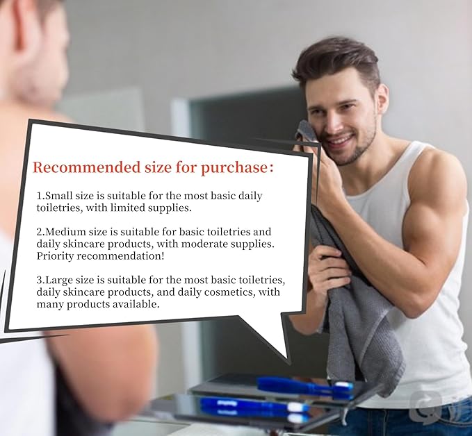 Personalized Large Toiletry Bag for Men,Premium Quality Durable and Stylish Travel Organizer for Travel, Grooming and Personal Care,Waterproof Leather Dopp Kit Gifts for Men