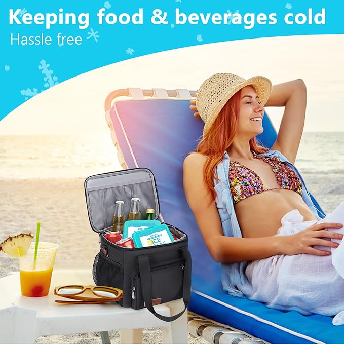 MIYCOO Ice Packs for Lunch Boxes & Lunch Bag - Quick Freeze Ice Pack Space Saving Freezer Packs - Reusable Slim Original Cool Pack - Cooler Accessories for Beach, Camping and Fishing