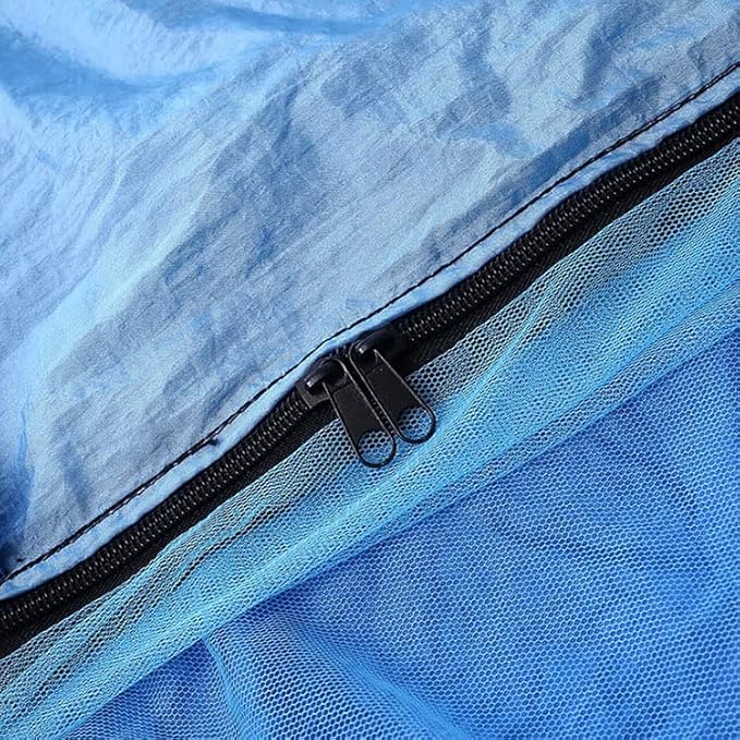 Camping Hammock with Mosquito Net,1-2 Lightweight Portable Outdoor Camping Hammock Nylon Hammock Tent with Tree Straps for Indoor, Camping, Hiking, Backpacking, Beach,Backyard,Pink and Sky Blue