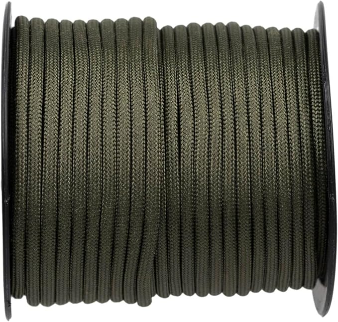 West Coast Paracord 100, 50 Feet 550 Lb. Paracord Parachute Rope Great for Outdoors Camping, Storage Kayak Utility Spool Many Colors