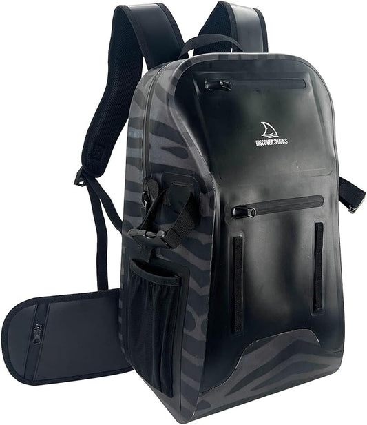 Eco-Friendly Dry Backpack Dry Bag with removable waist strap. Comfortable, extremely durable, and 30L size.