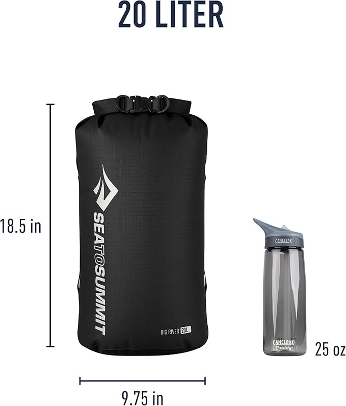 Sea to Summit Big River Dry Bag, Ultra-Durable Roll-Top Dry Storage