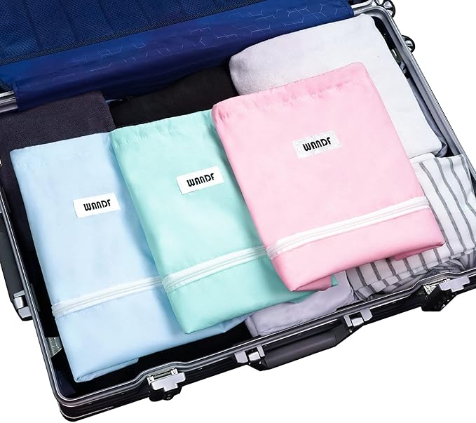 WANDF Drawstring Backpack String Bag Sackpack Cinch Water Resistant Nylon for Gym Shopping Sport Yoga (Mint Green)