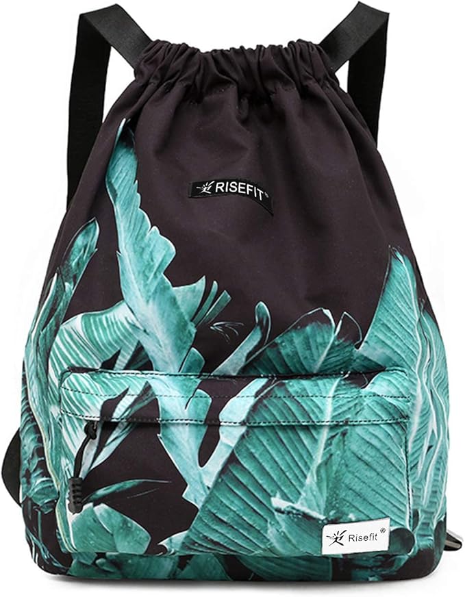 Waterproof Drawstring Bag, Gym Bag Sackpack Sports Beach Backpack for Men Women