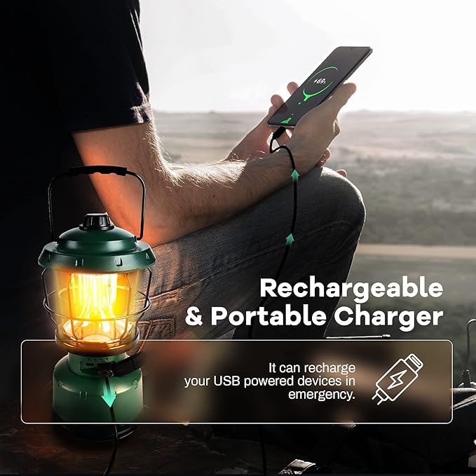 LED Camping Lantern, COB Battery Lanterns 4D Batteries Powered 2500LM, Water Resistant Emergency Light for Power Outage, Hurricane, Hiking