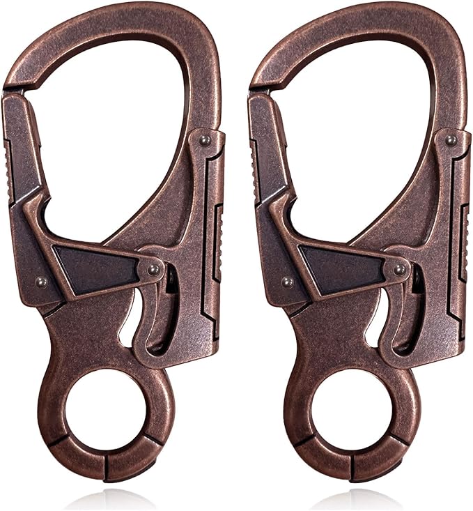 Ahiller Muscular Carabiner Hook,3.1" Alloy Thick Keychain Clip for Man, Outdoor Camping, Hiking Accessories, Key Ring