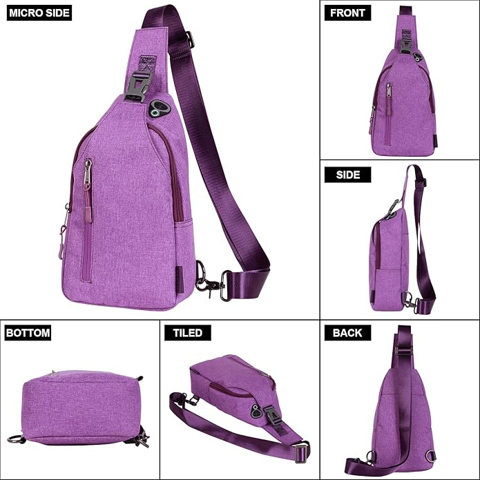 Sling Crossbody Bags Trendy Travel Anti Theft Safe Purse Bags for Women Men Waterproof