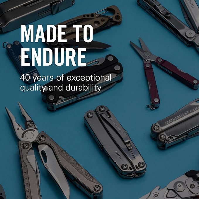 LEATHERMAN, Skeletool KB Pocketknife with Straight Edge, Stainless Steel Blade and Bottle Opener, Nightshade Blue