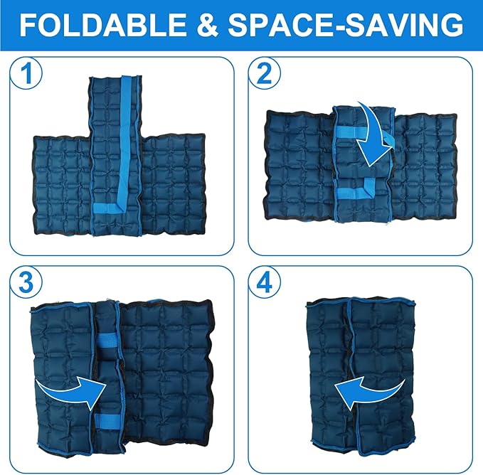 Reusable Ice Pack for Lunch Box and Cooler Bag, Reusable and Long-Lasting Cold Packs Flexible Slim Ice Packs, Freezer Packs for Shipping Food, Cooling Packs for Mailing, Lightweight & Space Saving