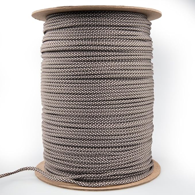 Paracord Planet Holiday Colors 550 Paracord – Great for DIY, Bracelets, and Lanyards – Hot Cocoa (250 Feet)