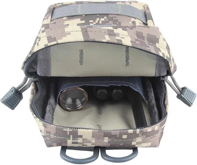 FUNANASUN 2 Pack Molle Pouches Tactical Pouch Small Molle Pouch Compact Water-Resistant EDC Pouch Molle Bag